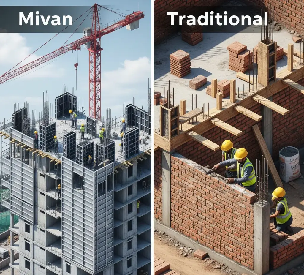 Mivan vs Traditional Construction: What New Home Buyers Realize After Possession (Not Before)